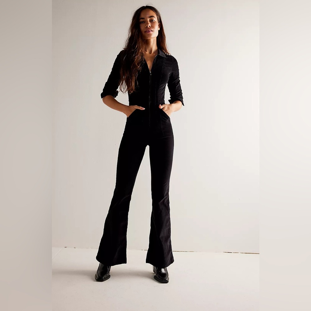 We The Free Jayde Cord Flare Jumpsuit